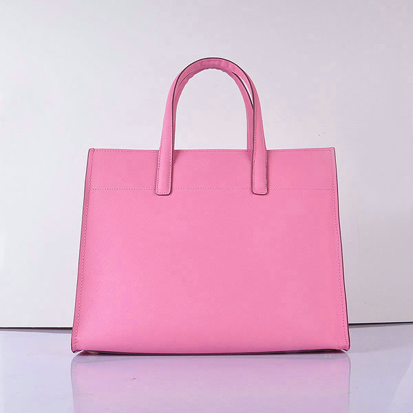 2014 Prada saffiano calf leather tote bag BN2603 pink